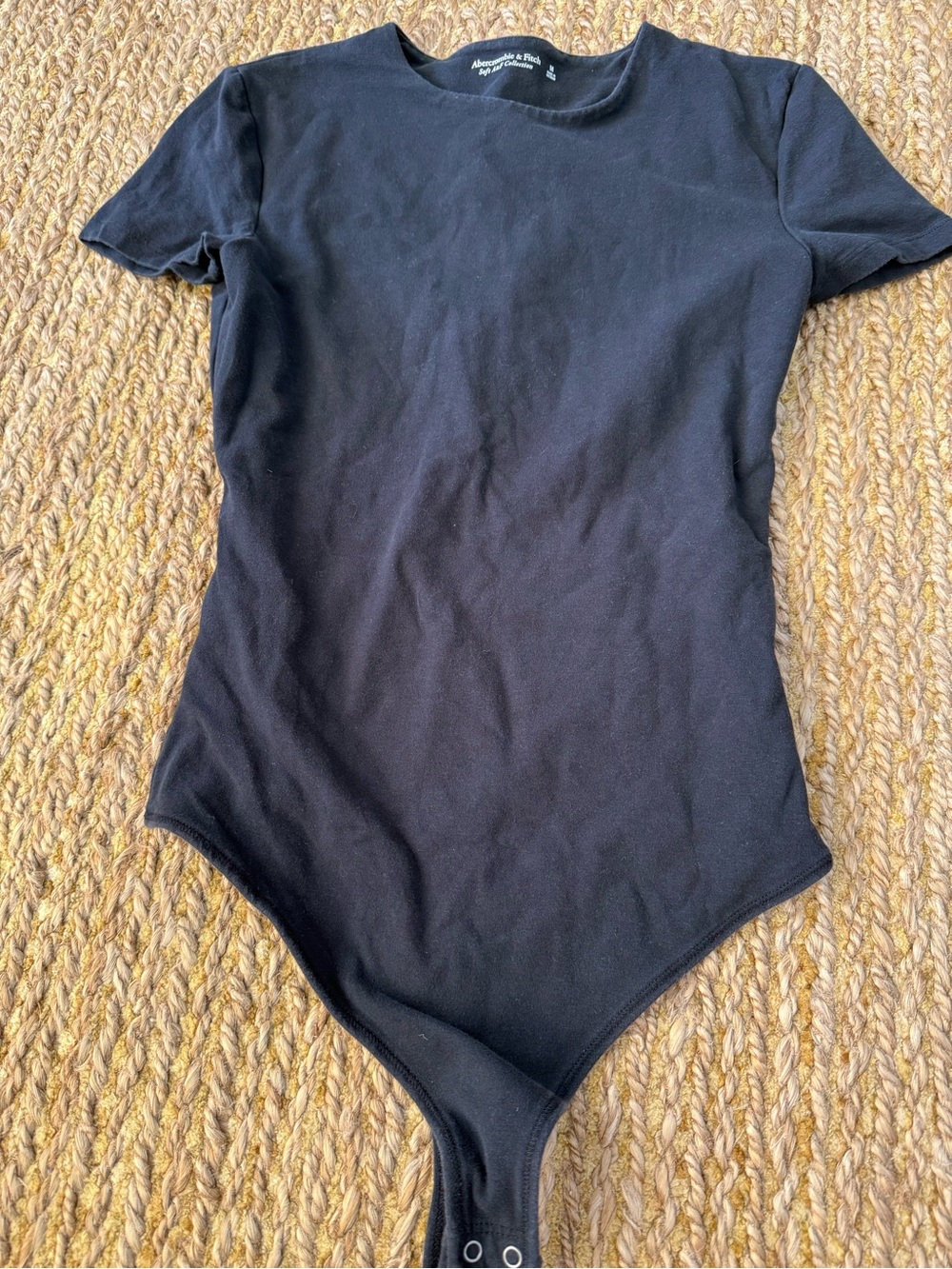 Abercrombie & Fitch Women’s Black Thong Bodysuit Size Medium